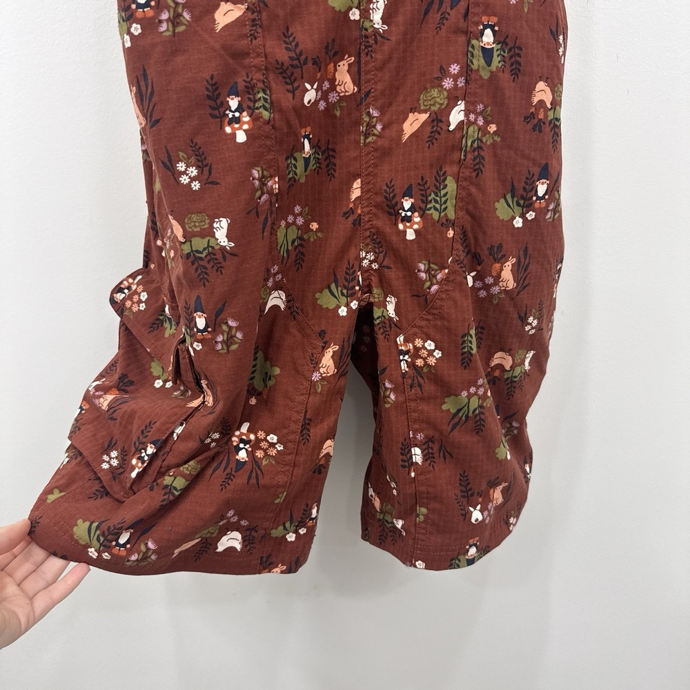 Duluth Trading Overalls M Gnome Shortalls Novelty Gardening Bunnies Barn Chicken - Picture 9 of 16